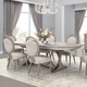 AICO Eclipse 7-pc Oval Dining Room Set in Moonlight