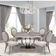 AICO Eclipse 5-pc Round Dining Room Set in Moonlight