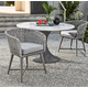 Universal Furniture Coastal Living Outdoor 3-pc Dining Set in Faux Marble CODE:UNIV10 for 10% Off
