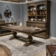 Liberty Furniture Paradise Valley Trestle Table in Saddle Brown
