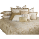 AICO Luxembourg 13-pc King Comforter Set in Crème BCS-KS13-LUXEMB-CRM