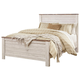Willowton Queen Panel Bed in White Wash FedEx/UPS Willowton Queen Panel Bed in White Wash FedEx/UPS
