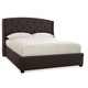 Bernhardt Interiors Jordan Button-Tufted Wing Queen Bed in Espresso