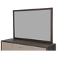 Aico 21 Cosmopolitan Mirror in Taupe/Umber 9029060-212 CLOSEOUT