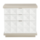 Bernhardt Axiom 3-Drawer Nightstand in Linear White/Gray 381-236 PROMO Bernhardt Axiom 3-Drawer Nightstand in Linear White/Gray 381-236 PROMO