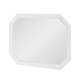 Rachael Ray Home Chelsea Bureau Mirror in White with Gold Accents 9781-0200