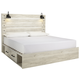 Cambeck King Storage Bed with 2 Drawers in Whitewash Cambeck King Storage Bed with 2 Drawers in Whitewash