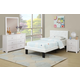 Boss Furniture F9416 4 Piece Bedroom Set in White Boss Furniture F9416 4 Piece Bedroom Set in White