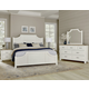 Vaughan-Bassett Maple Road 4-Piece Scalloped Bedroom Set in Soft White/Natural Top CODE:UNIV31 for 31% Off