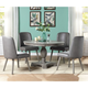 ACME Waylon 5pc Dining Room Set w/ Single Pedestal in Gray Oak EST SHIP TIME APPX 4 WEEKS ACME Waylon 5pc Dining Room Set w/ Single Pedestal in Gray Oak EST SHIP TIME APPX 4 WEEKS