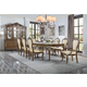 ACME Latisha 7pc Dining Room Set in Antique Oak EST SHIP TIME APPX 4 WEEKS