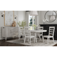 Intercon Furniture Bayside 5-Piece Round Dining Table Set in White