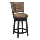 Hillsdale Furniture Kaede Counter Height Swivel Stool in Black and Chestnut 4355-829 (Set of 2)