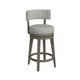 Hillsdale Furniture Lawton Swivel Counter Height Stool in Antique Gray and Ash Gray 4840-826P (Set of 2)