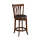 Hillsdale Furniture Savana Swivel Counter Height Stool in Cherry and Brown 4495-826 (Set of 2)