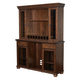 ECI Furniture Merion Deluxe Back Bar Complete in Distressed Walnut 0921-35-BB/H