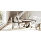 Bernhardt Cornelia 5-Piece Round Dining Room Set in Nebbia