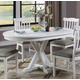ECI Furniture Bianca Round Single Pedestal Dining Table Complete in White 1060-01-RT/RP PROMO ECI Furniture Bianca Round Single Pedestal Dining Table Complete in White 1060-01-RT/RP PROMO
