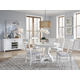 Magnussen Furniture Charleston 5-Piece Round Dining Table Set in White Dove