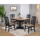 ECI Furniture Autumn Winds 5pc Round Dining Room Set in Natural & Black ECI Furniture Autumn Winds 5pc Round Dining Room Set in Natural & Black
