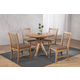 ECI Furniture Brownstone 5pc Drop Leaf Dining Room Set in Warm Brown