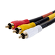 Monoprice RCA Coaxial Composite Video and Stereo Audio Cable, 6ft Monoprice RCA Coaxial Composite Video and Stereo Audio Cable, 6ft