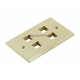 Monoprice Wall Plate for Keystone, 4 Hole - Ivory Monoprice Wall Plate for Keystone, 4 Hole - Ivory