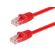 Monoprice Cat6 3ft Red Crossover Patch Cable, UTP, 24AWG, 550MHz, Pure Bare Copper, Snagless RJ45, Fullboot Series Ethernet Cable