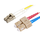 Monoprice OM1 Fiber Optic Cable, LC/SC UPC, Duplex Multi-Mode 62.5/125 Type, UL, OFNR, Orange, 1m