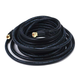 Monoprice 25ft RG6 (18AWG) 75Ohm, Quad Shield, CL2 Coaxial Cable with F Type Connector - Black