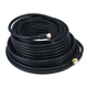 Monoprice 50ft RG6 (18AWG) 75Ohm, Quad Shield, CL2 Coaxial Cable with F Type Connector - Black