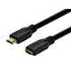 Monoprice Commercial Series High Speed HDMI Extension Cable - 4K@60Hz HDR 18Gbps YCbCr 4:4:4 24AWG CL2 10ft, Black