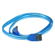 Monoprice 24in SATA 6Gbps Cable with Locking Latch, 90-Degree to 180-Degree, UV Blue Monoprice 24in SATA 6Gbps Cable with Locking Latch, 90-Degree to 180-Degree, UV Blue