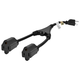 Monoprice UL Power Cord Splitter - NEMA 5-15P to 2x NEMA 5-15R, 16AWG, 13A/1625W, 3-Prong, Black, 1.2ft Monoprice UL Power Cord Splitter - NEMA 5-15P to 2x NEMA 5-15R, 16AWG, 13A/1625W, 3-Prong, Black, 1.2ft
