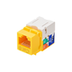Monoprice Cat6 Punch Down Keystone Jack for 22-24AWG Solid Wire, Yellow