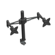 Monoprice 3-Way Adjustable Tilting DUAL Desk Mount Bracket for 10~23in Monitors up to 33 lbs, Black