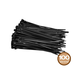 Monoprice Cable Tie 4in 18 lbs, 100 pcs/pack, Black
