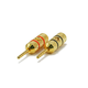 Monoprice 1 PAIR OF High-Quality Gold Plated Speaker Pin Plugs, Pin Crimp Type Monoprice 1 PAIR OF High-Quality Gold Plated Speaker Pin Plugs, Pin Crimp Type