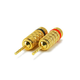 Monoprice 1 PAIR OF High-Quality Gold Plated Speaker Pin Plugs, Closed Screw Type Monoprice 1 PAIR OF High-Quality Gold Plated Speaker Pin Plugs, Closed Screw Type