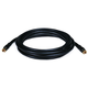 Monoprice 10ft RG6 (18AWG) 75Ohm, Quad Shield, CL2 Coaxial Cable with F Type Connector - Black