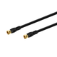 Monoprice 15ft RG6 (18AWG) 75Ohm, Quad Shield, CL2 Coaxial Cable with F Type Connector - Black