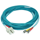 Monoprice Multi-Mode OM3 Fiber Optic Cable - SC-ST UL 3mm 50/125 OFNR Duplex Aqua 10m Monoprice Multi-Mode OM3 Fiber Optic Cable - SC-ST UL 3mm 50/125 OFNR Duplex Aqua 10m
