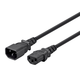 Monoprice Extension Cord - IEC 60320 C14 to IEC 60320 C13, 16AWG, 13A/1625W, 3-Prong, SJT, Black, 15ft