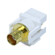 Monoprice Keystone Jack - Modular BNC (White) Monoprice Keystone Jack - Modular BNC (White)