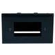 Monoprice Easy Mount Low Voltage Cable Recessed Wall Plate - Black