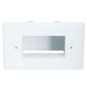 Monoprice Easy Mount Low Voltage Cable Recessed Wall Plate - White