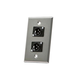 Monoprice 2-port 3-pin XLR Male Zinc Alloy Wall Plate Monoprice 2-port 3-pin XLR Male Zinc Alloy Wall Plate