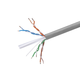 Monoprice Cat6 1000ft Gray CMR UL Bulk Cable, Solid (w/spine), UTP, 23AWG, 550MHz, Pure Bare Copper, Reelex II Pull Box, Bulk Ethernet Cable