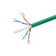 Monoprice Cat6 1000ft Green CMR UL Bulk Cable, Solid (w/spine), UTP, 23AWG, 550MHz, Pure Bare Copper, Reelex II Pull Box, Bulk Ethernet Cable