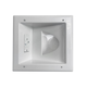 Monoprice Recessed Low Voltage Media Plate with Duplex Surge Suppressor - White Monoprice Recessed Low Voltage Media Plate with Duplex Surge Suppressor - White